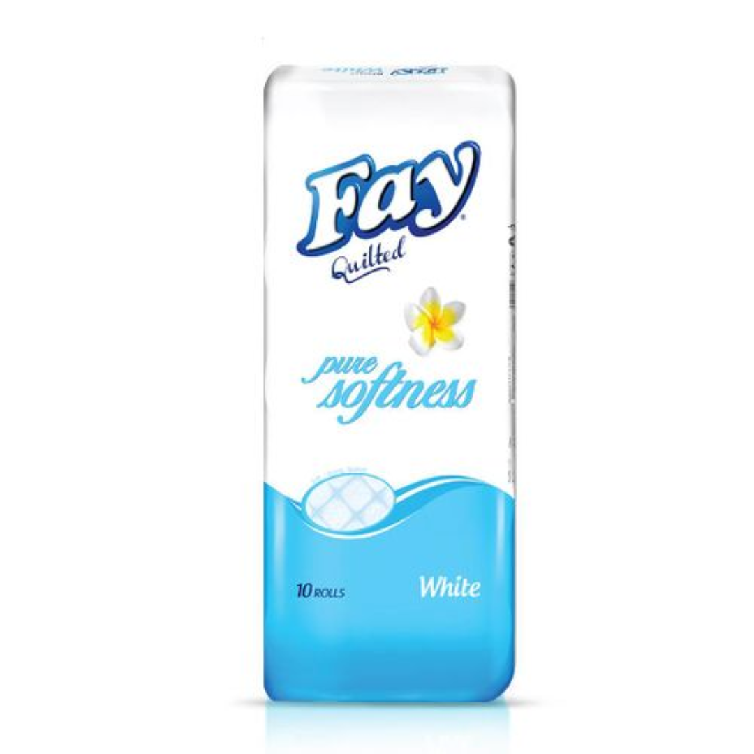 FAY TOILET PAPER WHITE UNWRAPPED 10'S